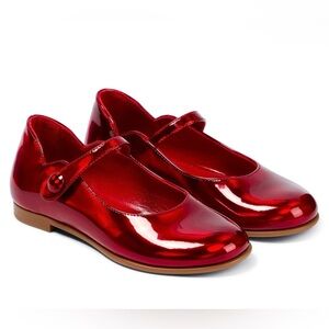CHRISTIAN LOUBOUTIN Kids Melodie Chick patent leather ballet flats